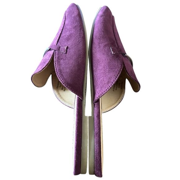 Journee Collection Ameena Slip On Mule Classic Horsebit Detail  Purple NEW 8.5 - Picture 8 of 10